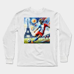 USA Mens Soccer Shirt, Soccer Jersey, Paris Olympics, Olympic Games 2024, Olympic Sports, Paris Games, 2024 Olympic Shirt, Olympic Soccer Tee Long Sleeve T-Shirt